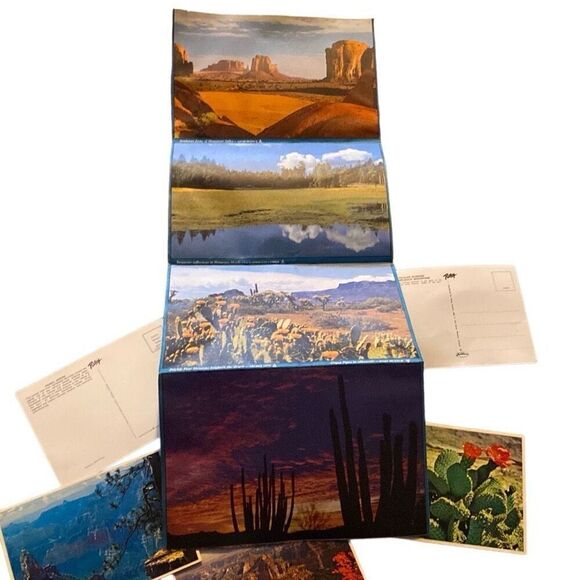 Vintage 70s Desert Arizona Grand Canyon unused postcards and road map ephemera - Picture 2 of 13